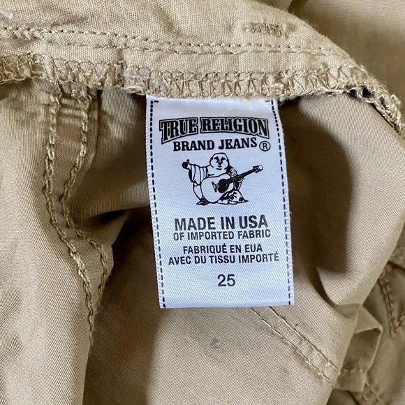 TRUE RELIGION ‘Brianna Boyfriend Overdye Poplin Pants’ NWT Size 25 - Picture 9 of 12